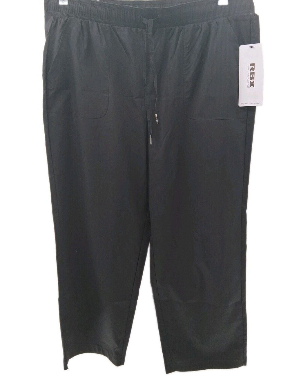 Reebok Active Pants Women's Large Black Stretch Gym Training Casual Swishy Rbx